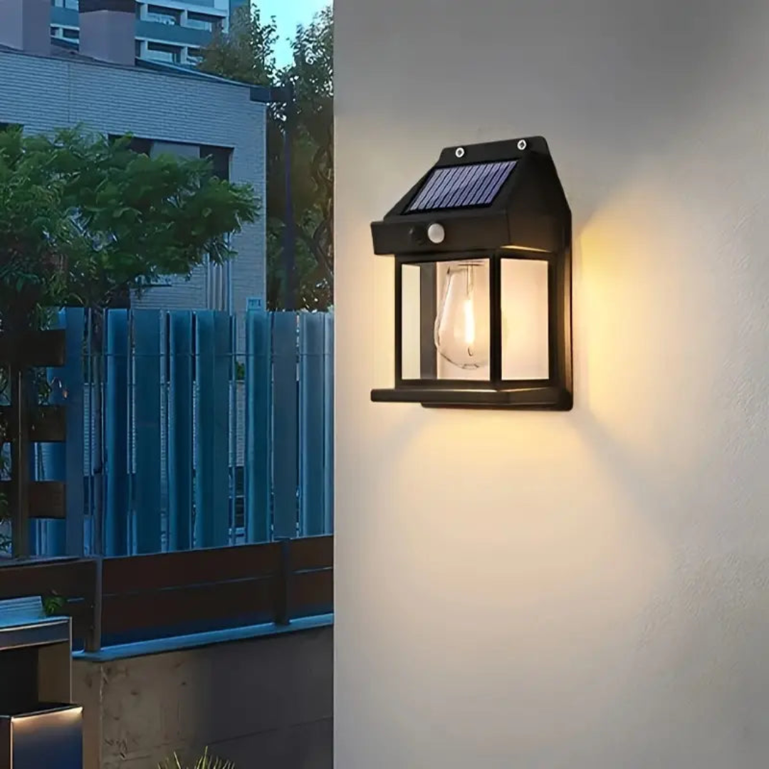 CasaLux Solar Wandlamp – Met Bewegingssensor & Waterdicht