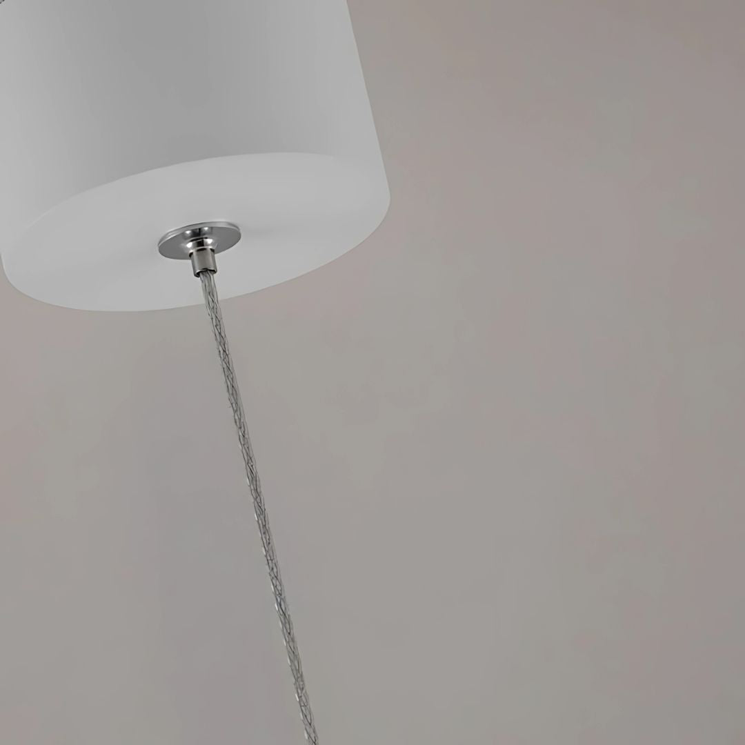 Minimalistische Zwarte Hanglamp voor Eettafel en Woonkamer – Flexibele Verlichting met Glas en Metaal