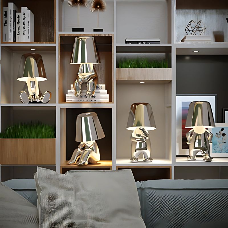 Gouden Tafellamp – Draadloos, Oplaadbaar, Modern Design