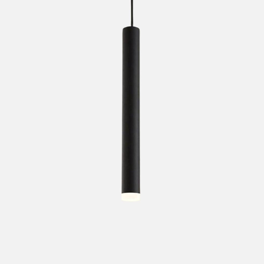 Minimalistische Zwarte Hanglamp voor Eettafel en Woonkamer – Flexibele Verlichting met Glas en Metaal