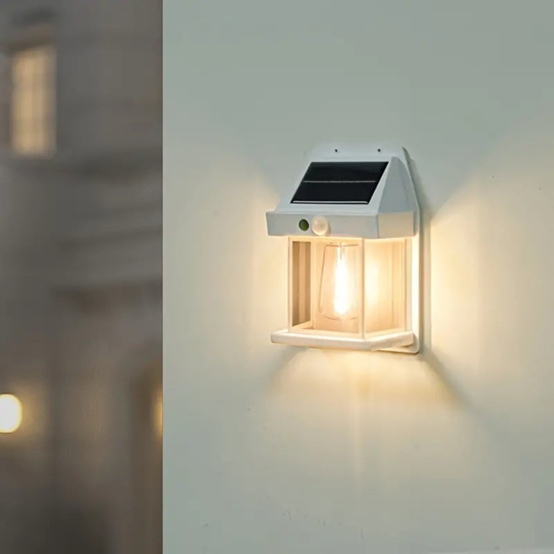 CasaLux Solar Wandlamp – Met Bewegingssensor & Waterdicht
