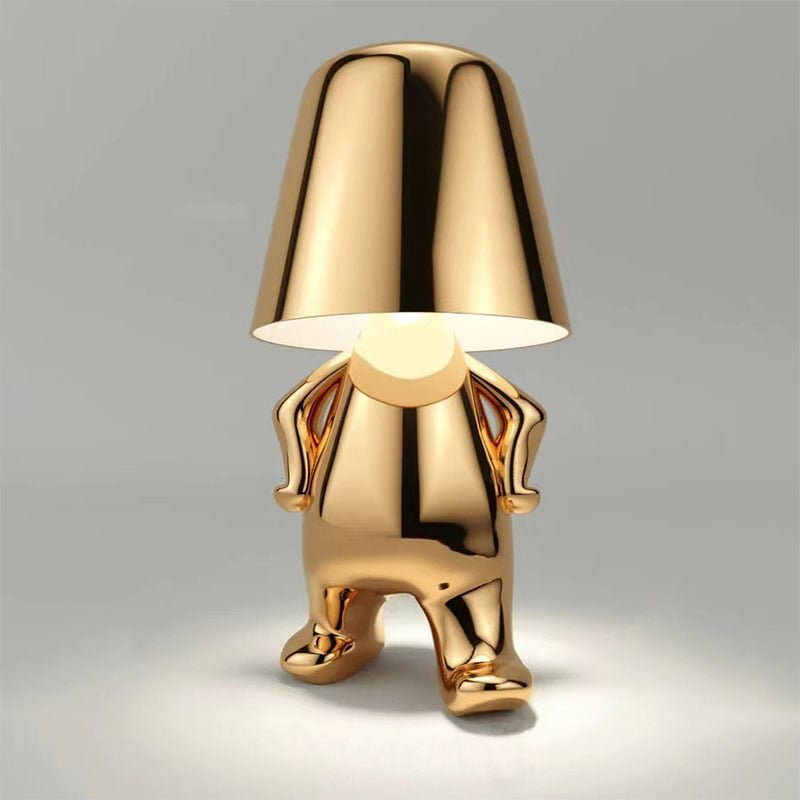 Gouden Tafellamp – Draadloos, Oplaadbaar, Modern Design