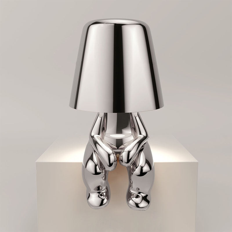 Gouden Tafellamp – Draadloos, Oplaadbaar, Modern Design