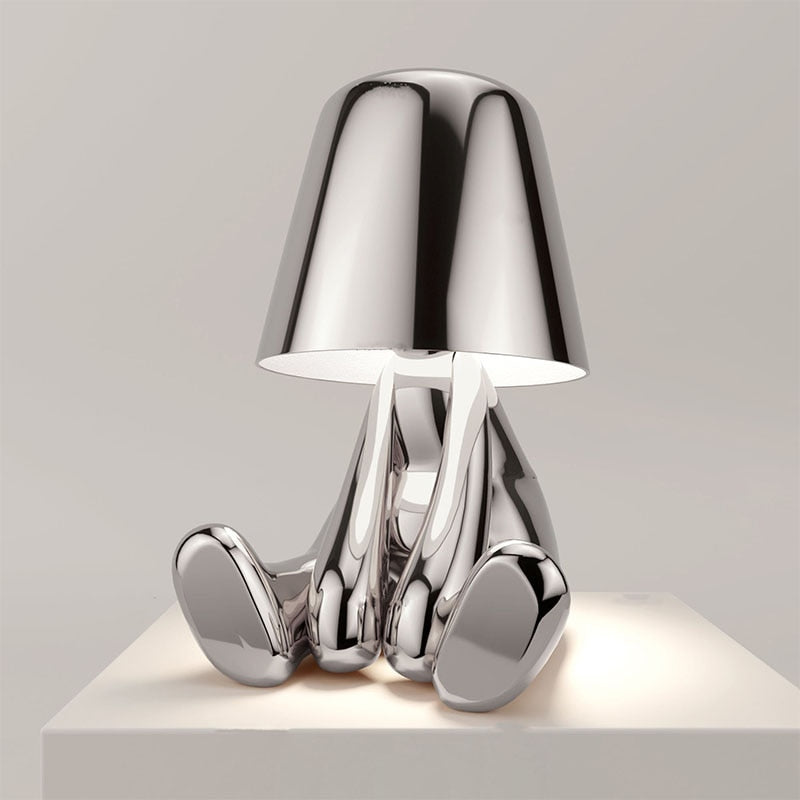Gouden Tafellamp – Draadloos, Oplaadbaar, Modern Design