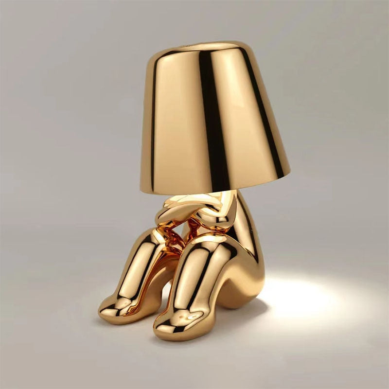 Gouden Tafellamp – Draadloos, Oplaadbaar, Modern Design